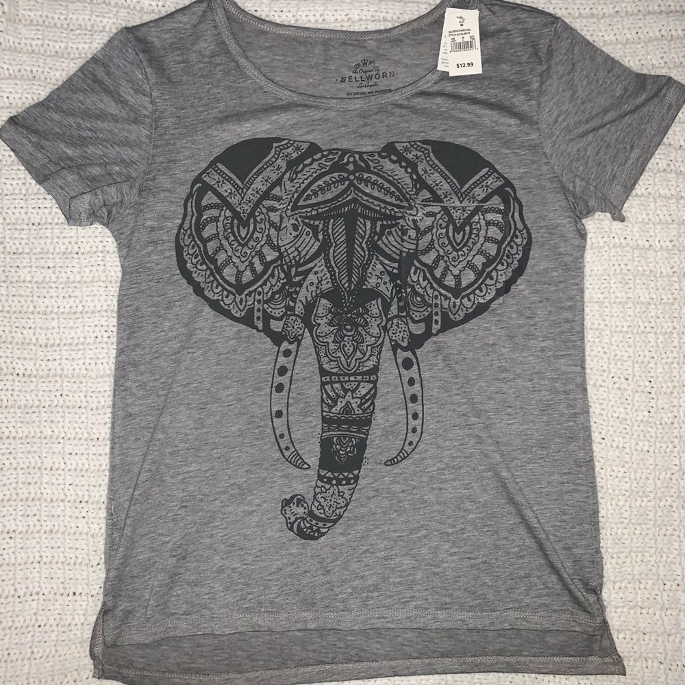 Elephant Tribal Print T-Shirt